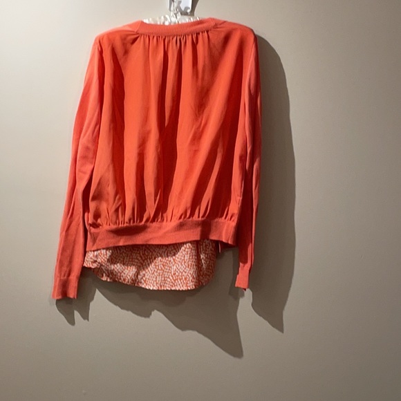 Jacob brand cardigan and tank set. Tangerine and white size S. - Picture 2 of 11